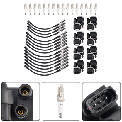 Mercedes-Benz C CL CLK ML Class 8xIgnition Coil+16Spark plug+16Wire Set UF359