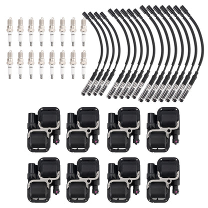 Mercedes-Benz C CL CLK ML Class 8xIgnition Coil+16Spark plug+16Wire Set UF359