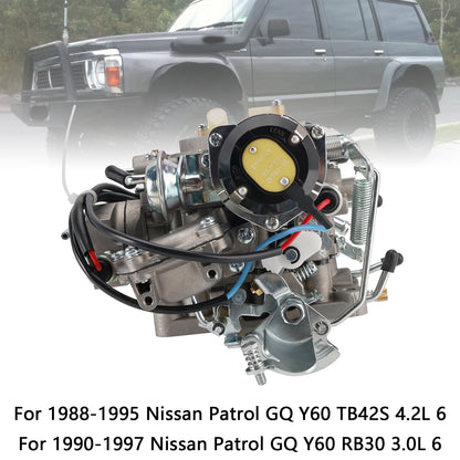 Nissan Patrol GQ Y60 TB42S 4.2L 88-95 RB30 3.0L 6 90-97 2 Barrel Carburetor 16010-26J00