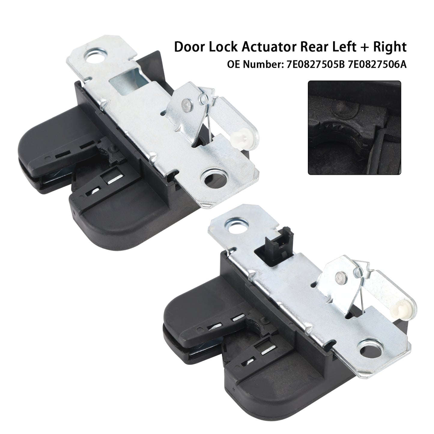 VW Transporter T5 T6 Rear Left+Right Door Lock Actuator 7E0827505B 7E0827506A