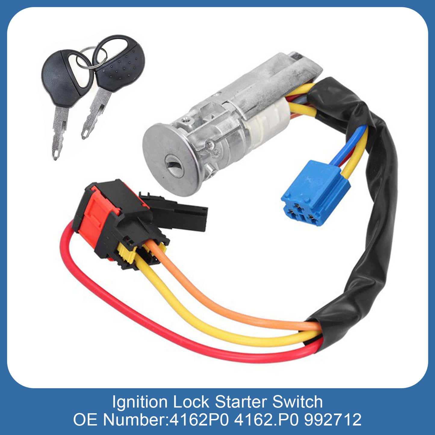Peugeot 206 Citroen Picasso Ignition Lock Starter Switch with 2 Keys
