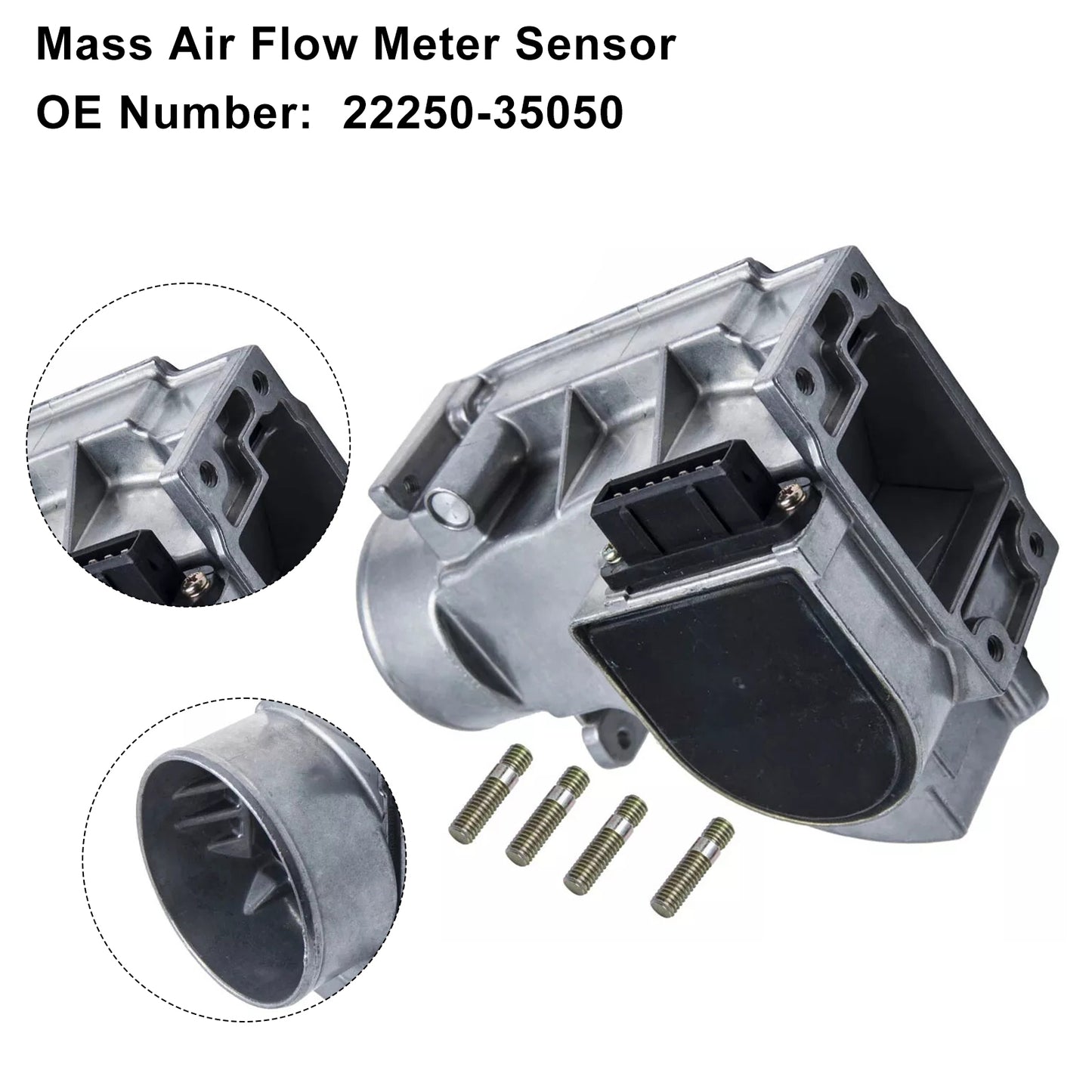 1989-1995 Toyota pickup & 4runner 22RE 2.4L Mass Air Flow Meter Sensor 22250-35050
