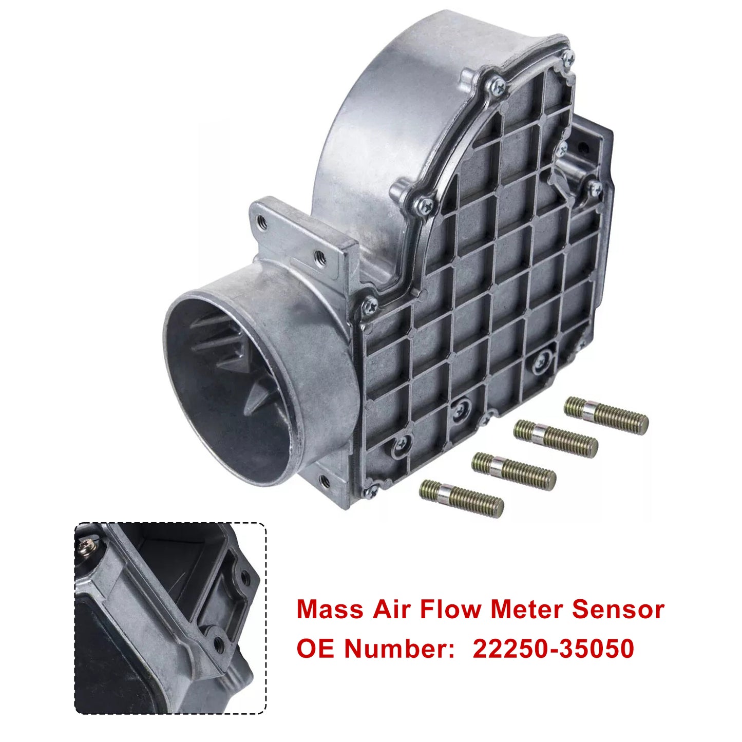 1989-1995 Toyota pickup & 4runner 22RE 2.4L Mass Air Flow Meter Sensor 22250-35050