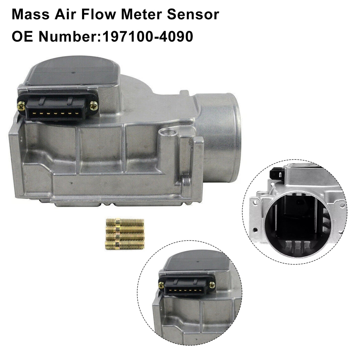 1990-1993 Mazda Miata 197100-4090 Mass Air Flow Sensor Meter