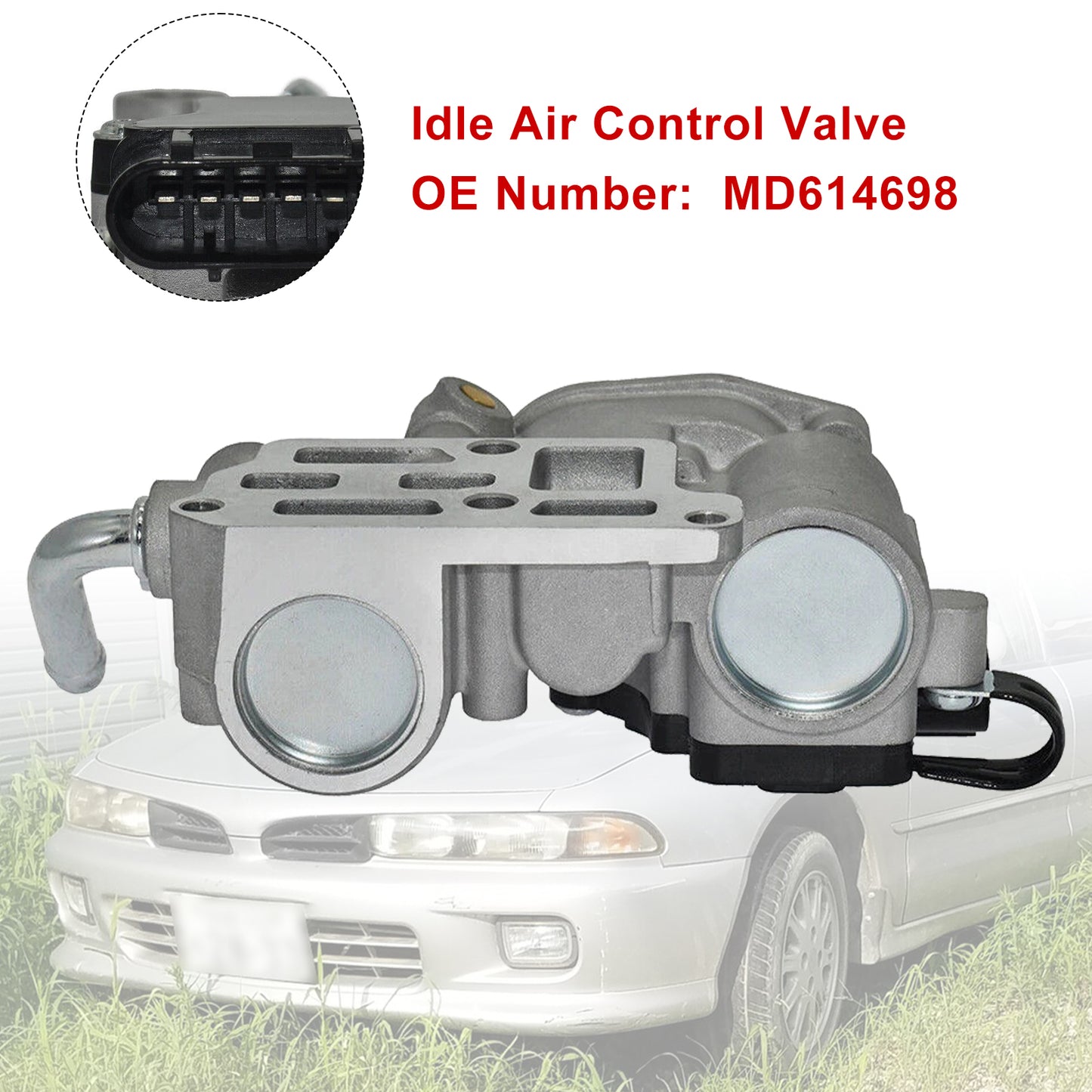 Mitsubishi Galant Expo 2.4L 1994-1998 Idle Air Control Valve MD614698
