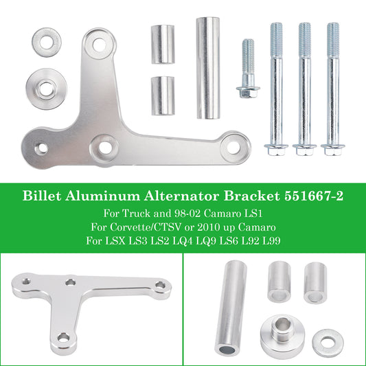1998-2002 Camaro LS1 LSX LS3 Billet Aluminum Alternator Bracket 551667-2