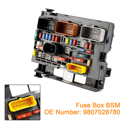 Fuse Box BSM 9807028780 For Citroen Berlingo C4 C8 Peugeot Partner 307 2007-