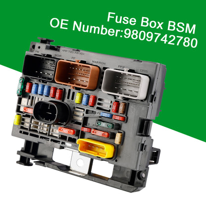 Fuse Box BSM 9809742780 For Citroen Berlingo C4 C8 Peugeot Partner 307 2007-