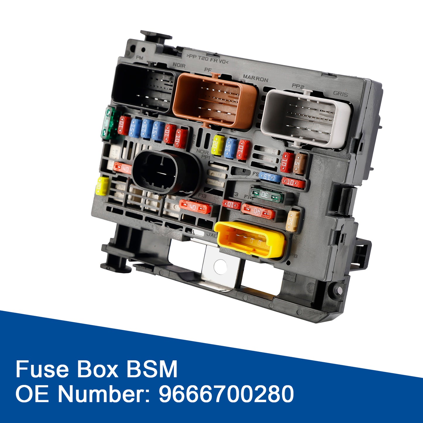 Fuse Box BSM 9666700280 For Citroen Berlingo C4 C8 Peugeot Partner 307 2007-