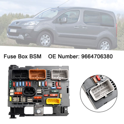 Fuse Box BSM 9664706380 For Citroen Berlingo C4 C8 Peugeot Partner 307 2007-