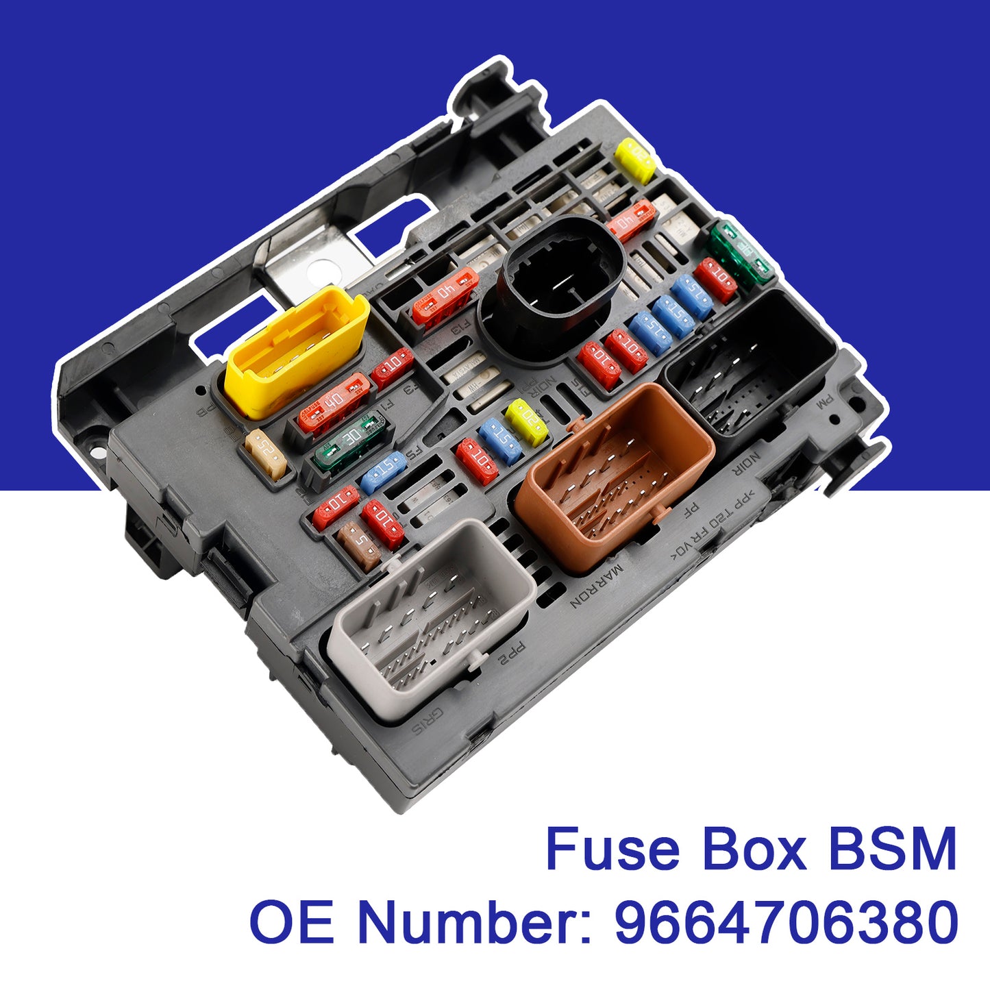 Fuse Box BSM 9664706380 For Citroen Berlingo C4 C8 Peugeot Partner 307 2007-