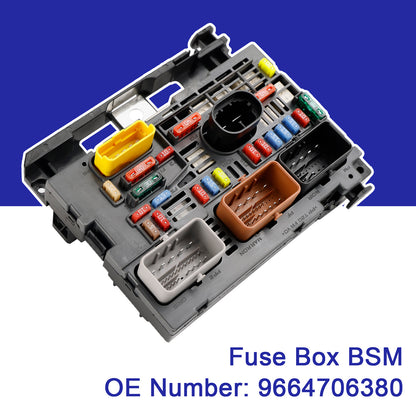 Fuse Box BSM 9664706380 For Citroen Berlingo C4 C8 Peugeot Partner 307 2007-