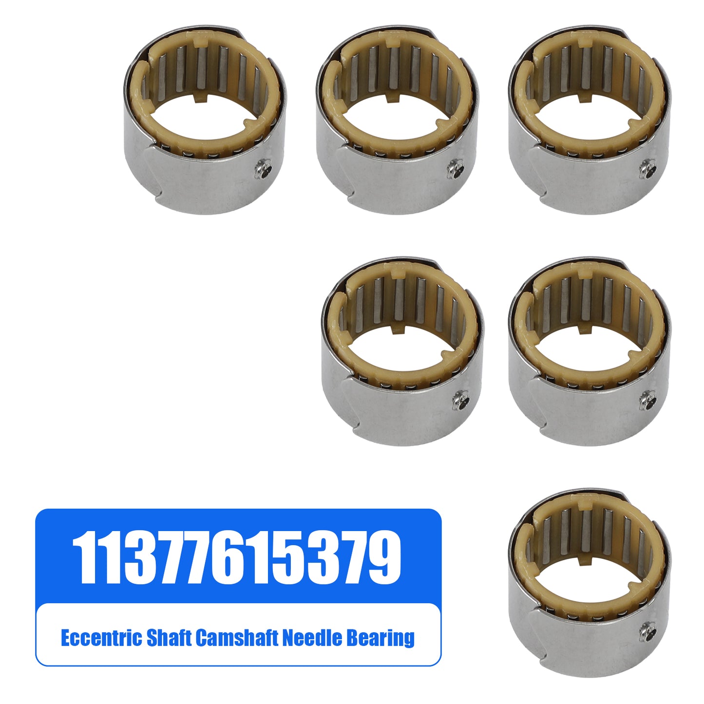 Set of 6 Eccentric Shaft Camshaft Needle Bearing for BMW 11377615379