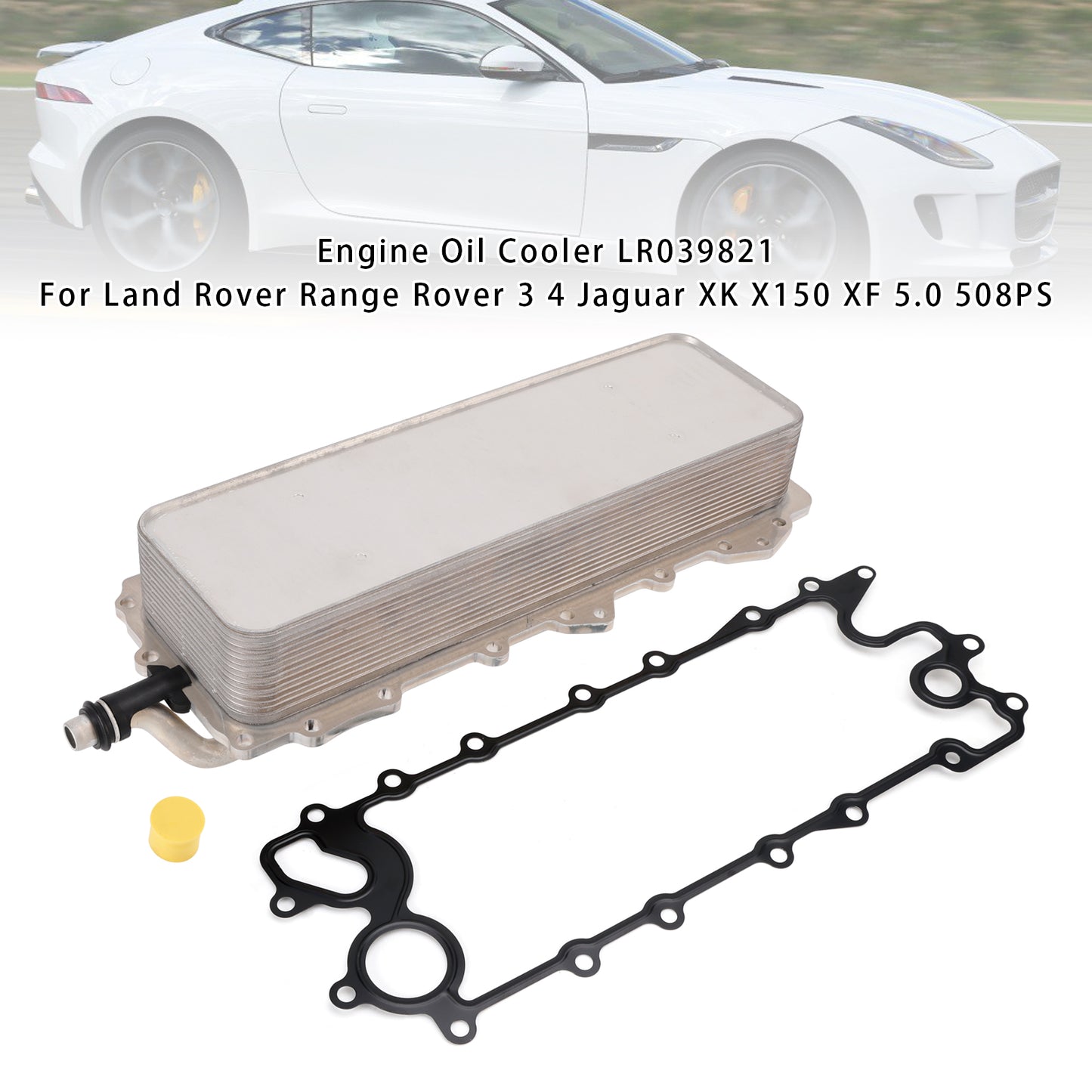 Engine Oil Cooler LR039821 For Land Rover Range Rover 3 4 Jaguar XK X150 XF 5.0 508PS