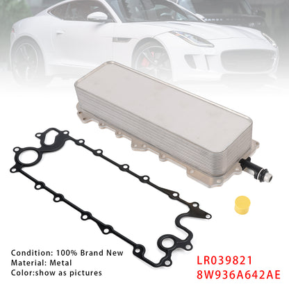 Engine Oil Cooler LR039821 For Land Rover Range Rover 3 4 Jaguar XK X150 XF 5.0 508PS