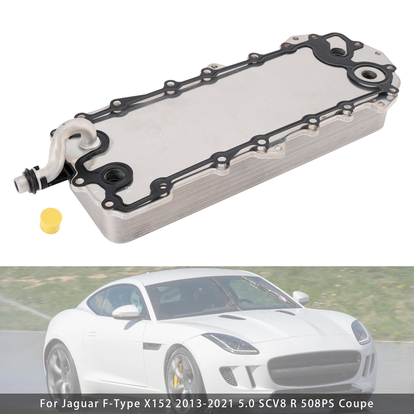 Engine Oil Cooler LR039821 For Land Rover Range Rover 3 4 Jaguar XK X150 XF 5.0 508PS