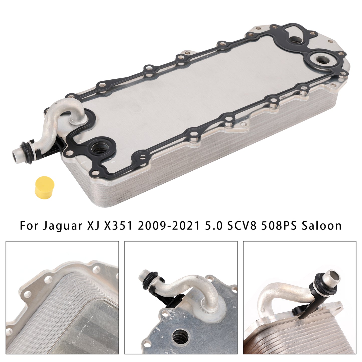 Engine Oil Cooler LR039821 For Land Rover Range Rover 3 4 Jaguar XK X150 XF 5.0 508PS