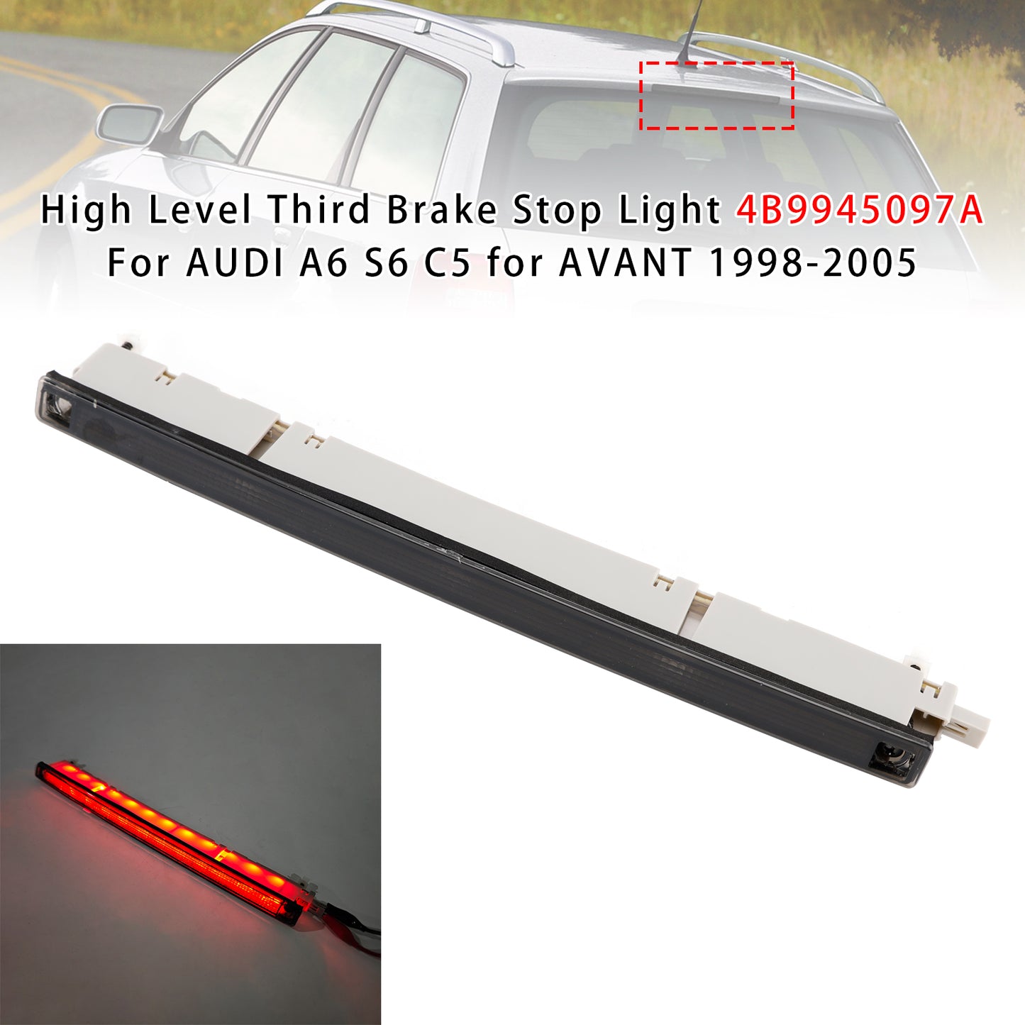 Audi A6 C5 Avant only 1998-2005 High Level Third Brake Stop Light 4B9945097A