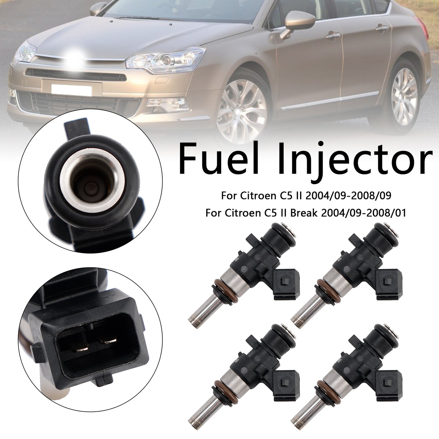 4PCS Fuel Injector 0280158040 980CC Fit Citroen Fit Peugeot Fit Renault