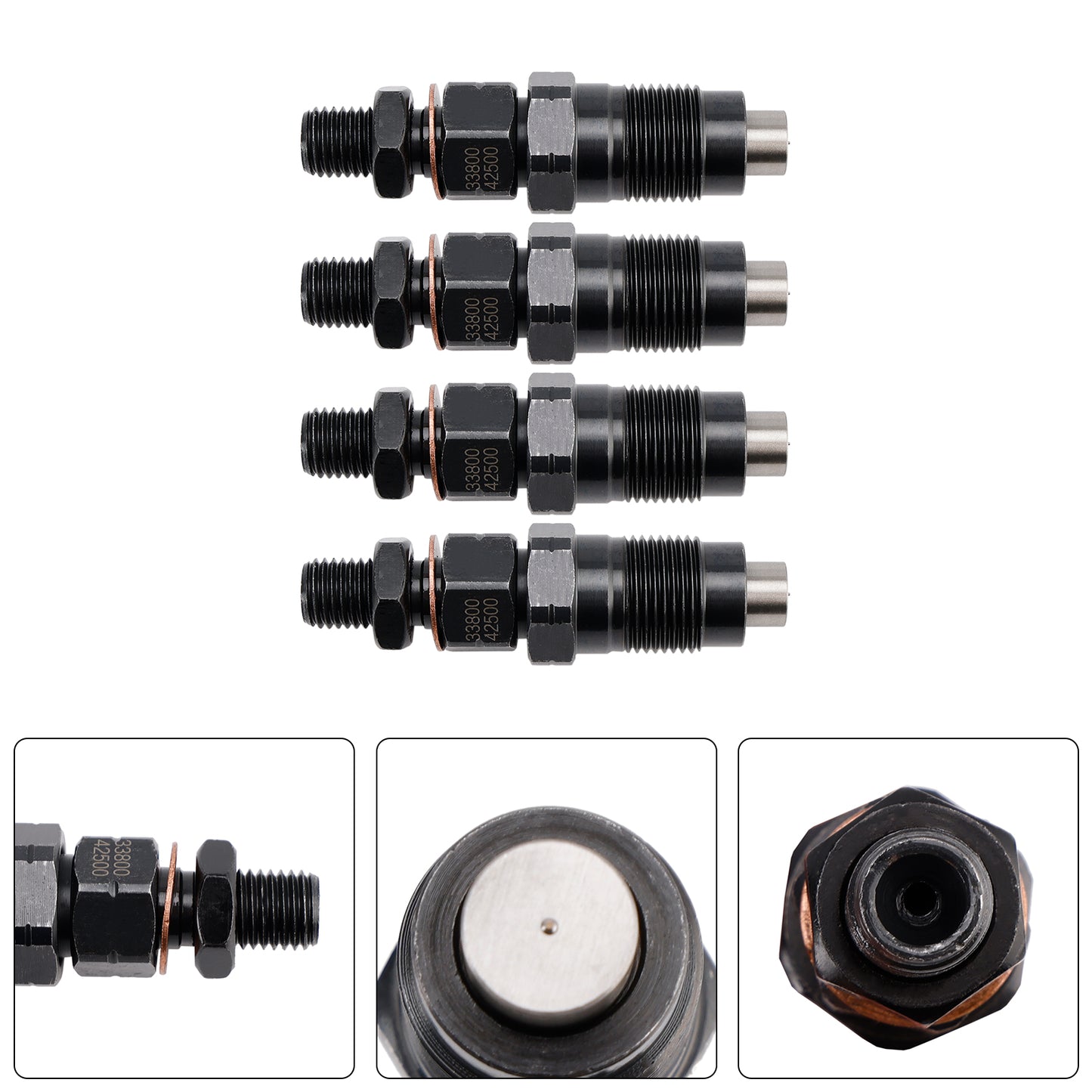 4PCS Fuel Injector 33800-42500 Fit Hyundai D4BH D4BF Pickup H100 Minivan H1