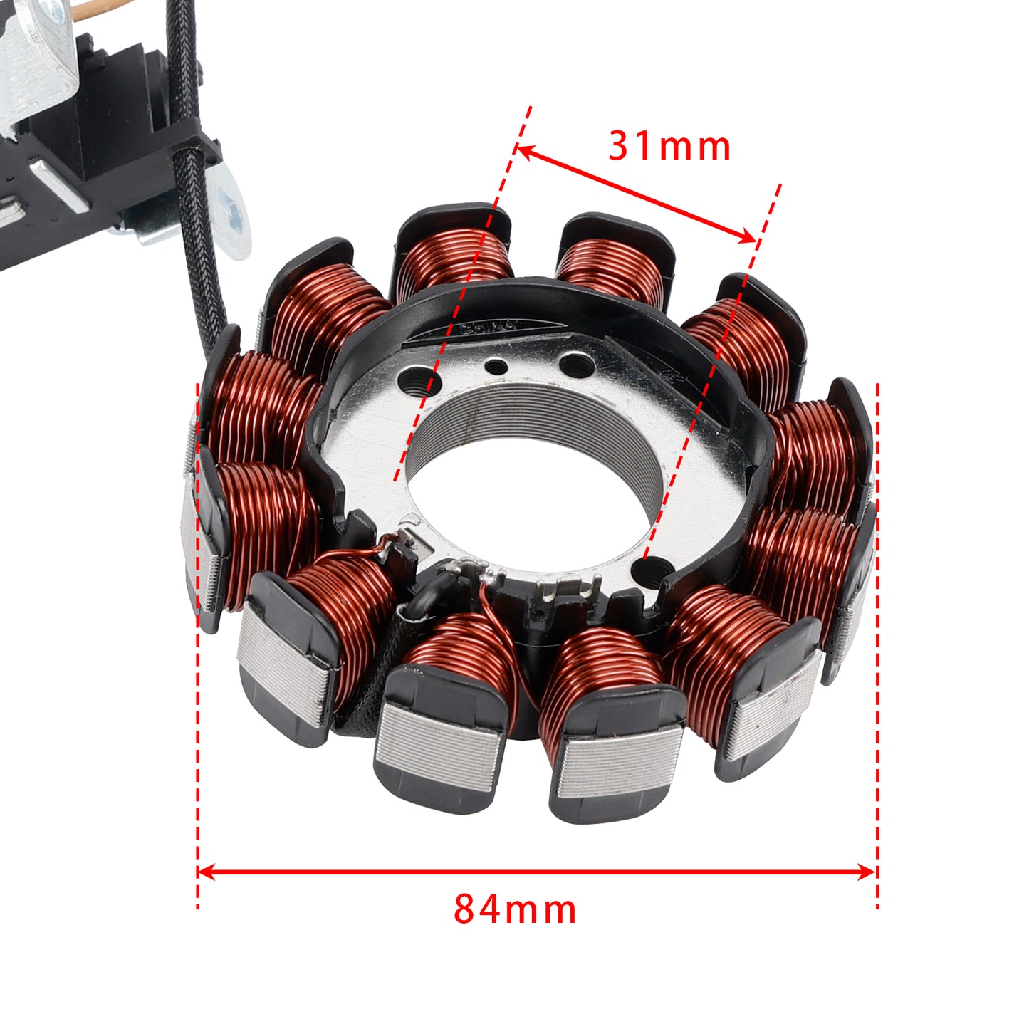 12-Pole Magneto Generator Stator Fit for Piaggio Liberty Fly Zip 50 4T