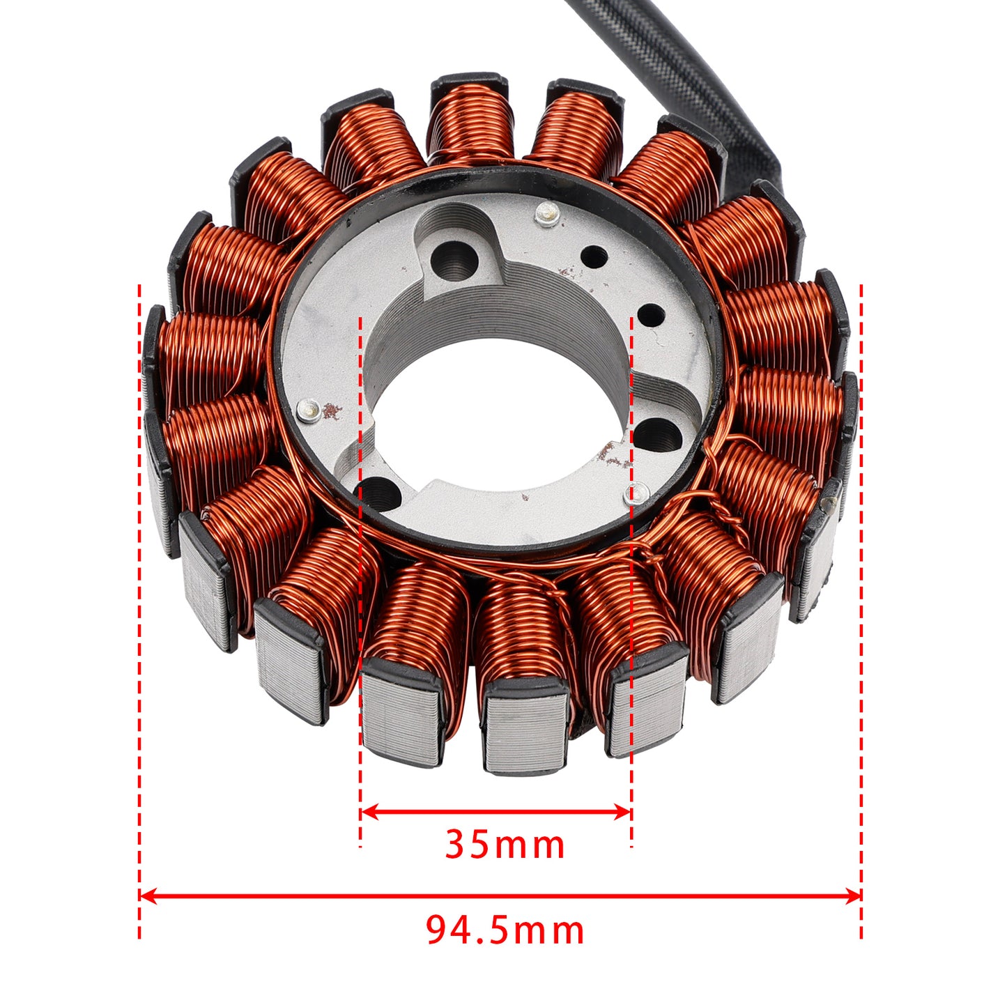 18-Pole Magneto Generator Stator Fit for Honda SH 125/150i 05-12, Pantheon 125/150 03-05, PS 125/150 06-12