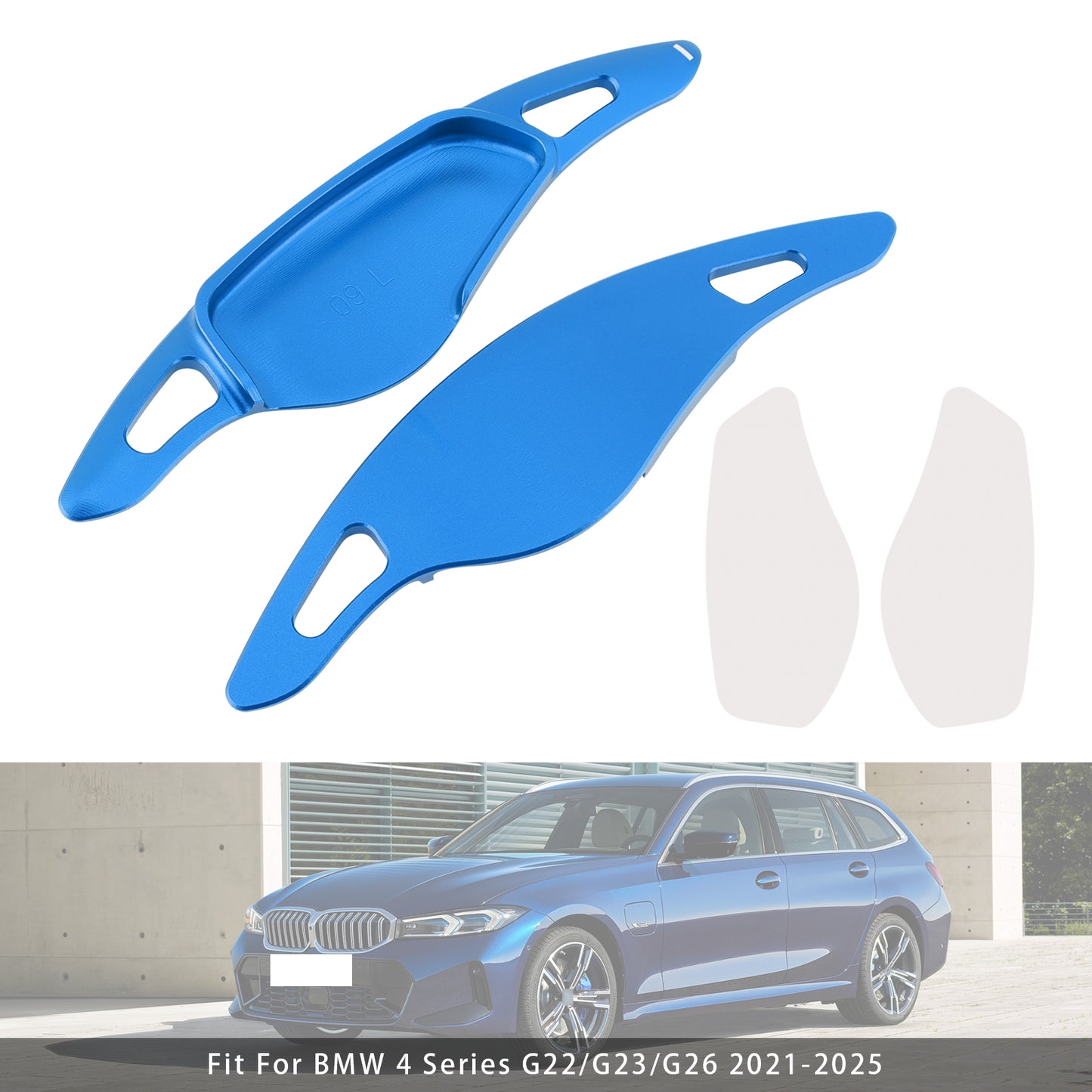 Blue Steering Wheel Paddle Shifter Extensions For BMW G20 G21 G30 G31 F40 F22 F23