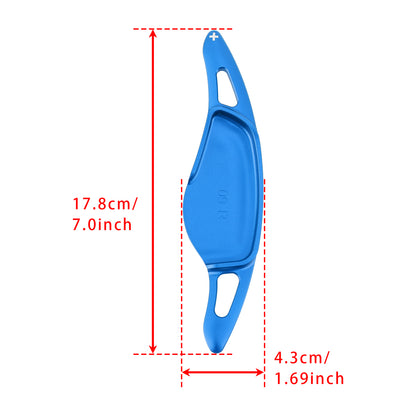 Blue Steering Wheel Paddle Shifter Extensions For BMW G20 G21 G30 G31 F40 F22 F23