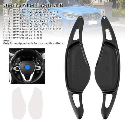 Black Steering Wheel Paddle Shifter Extensions For BMW G20 G21 G30 G31 F40 F22 F23