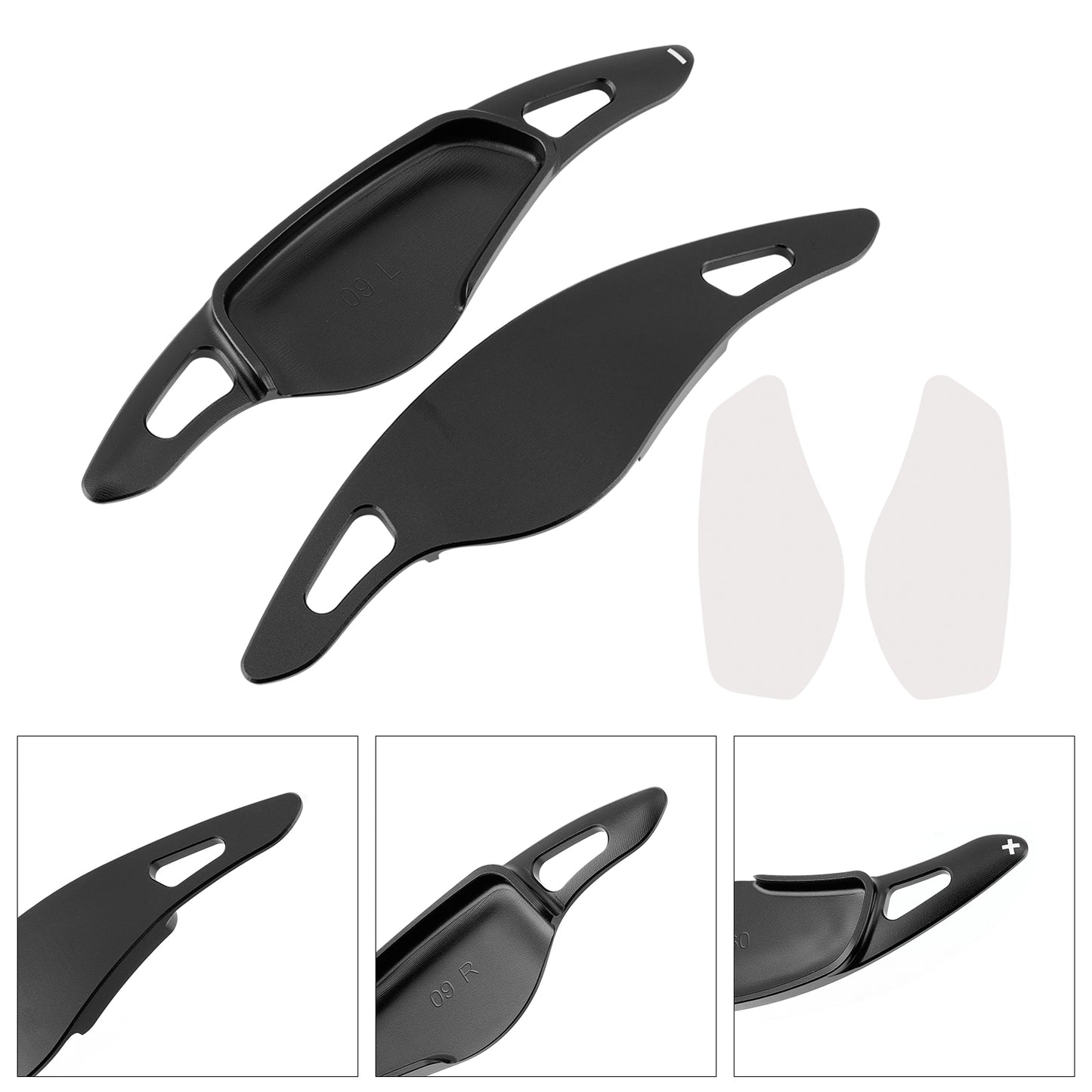 Black Steering Wheel Paddle Shifter Extensions For BMW G20 G21 G30 G31 F40 F22 F23