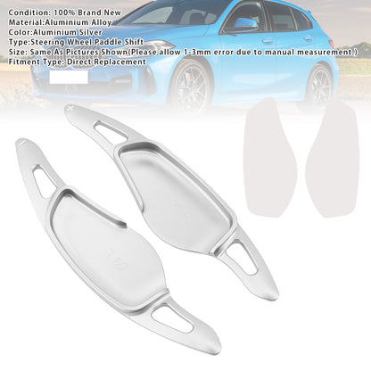 Silver Steering Wheel Paddle Shifter Extensions For BMW G20 G21 G30 G31 F40 F22 F23