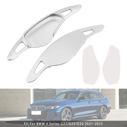 Silver Steering Wheel Paddle Shifter Extensions For BMW G20 G21 G30 G31 F40 F22 F23