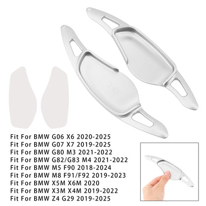 Silver Steering Wheel Paddle Shifter Extensions For BMW G20 G21 G30 G31 F40 F22 F23