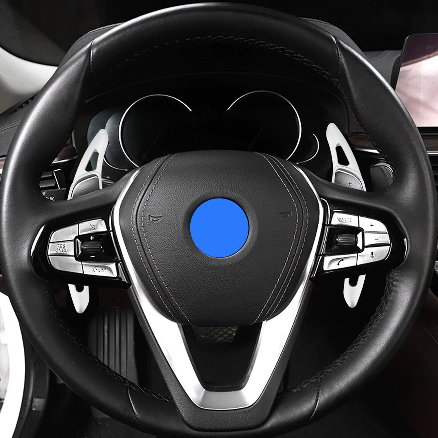 Silver Steering Wheel Paddle Shifter Extensions For BMW G20 G21 G30 G31 F40 F22 F23