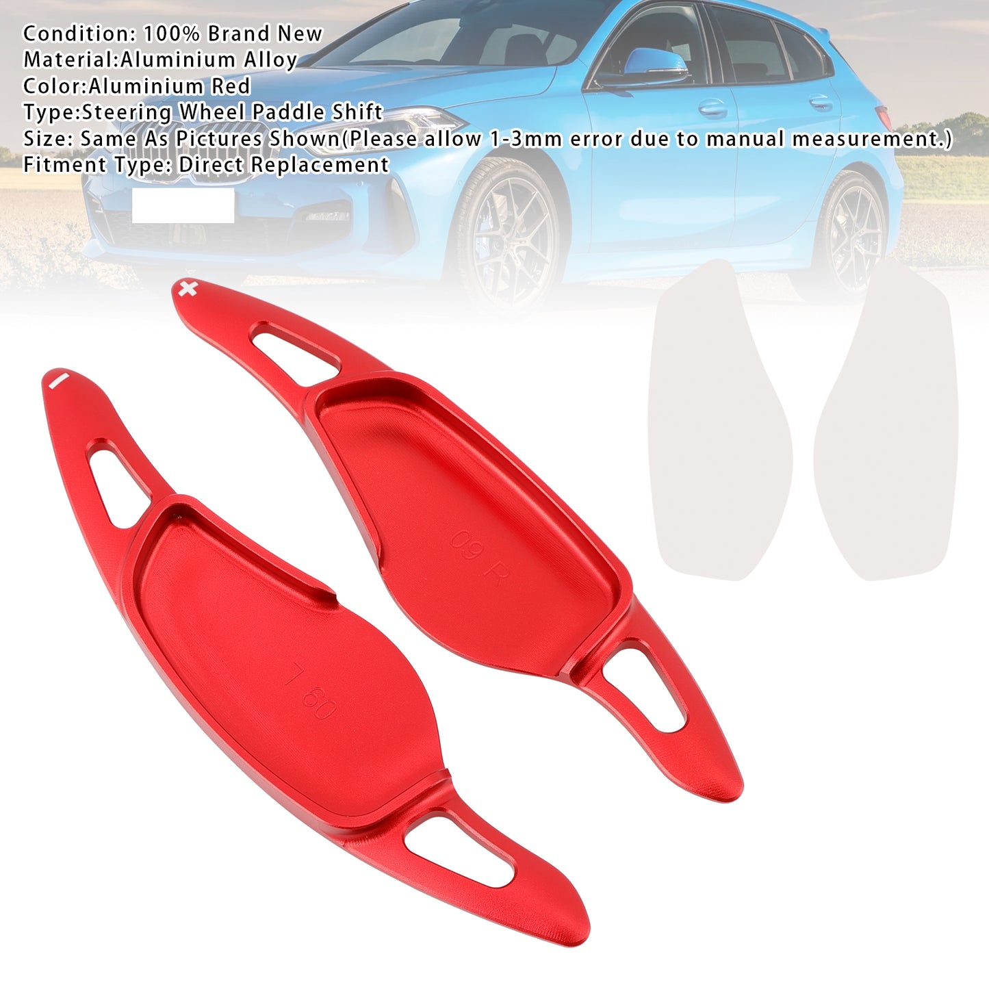 Red Steering Wheel Paddle Shifter Extensions For BMW G20 G21 G30 G31 F40 F22 F23