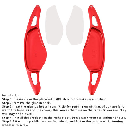 Red Steering Wheel Paddle Shifter Extensions For BMW G20 G21 G30 G31 F40 F22 F23