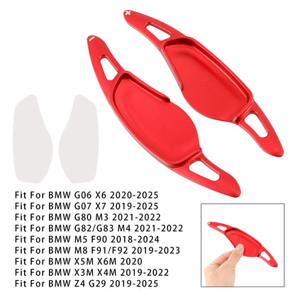 Red Steering Wheel Paddle Shifter Extensions For BMW G20 G21 G30 G31 F40 F22 F23