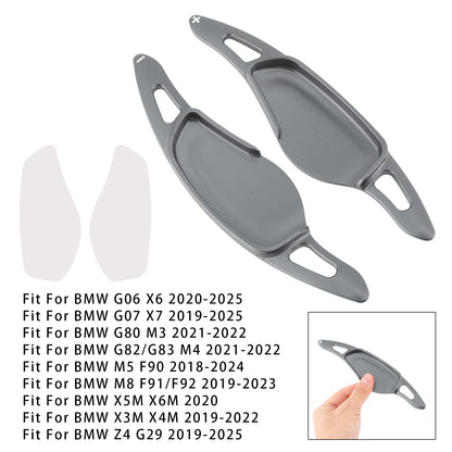 Grey Steering Wheel Paddle Shifter Extensions For BMW G20 G21 G30 G31 F40 F22 F23