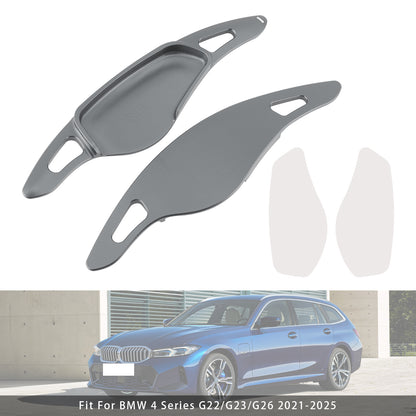 Grey Steering Wheel Paddle Shifter Extensions For BMW G20 G21 G30 G31 F40 F22 F23