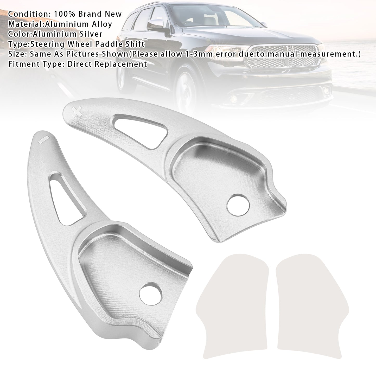 Aluminium Silver Paddle Shifter Extension For Challenger Charger Durango Jeep SRT