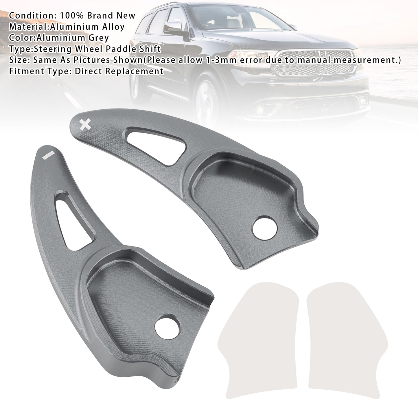 Aluminium Grey Paddle Shifter Extension For Challenger Charger Durango Jeep SRT