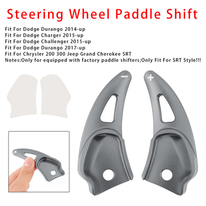 Aluminium Grey Paddle Shifter Extension For Challenger Charger Durango Jeep SRT