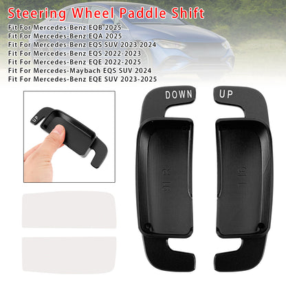 Aluminium Black Steering Wheel Paddle Shifter Extension For Benz A C GLE 2022+
