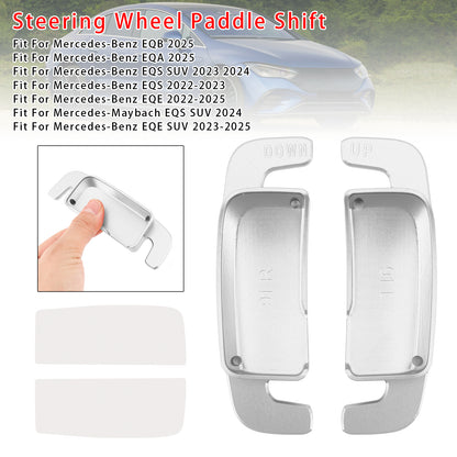 Aluminium Silver Steering Wheel Paddle Shifter Extension For Benz A C GLE 2022+