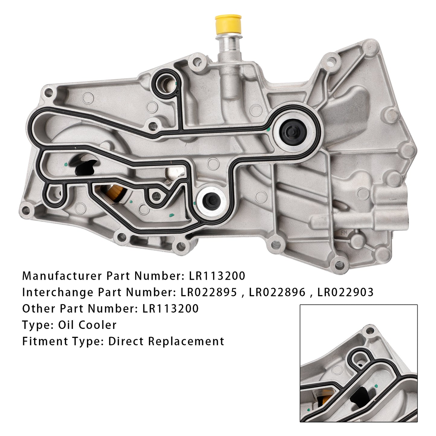 LAND RANGE ROVER 4.4 L322 L405 L494 TDV8 Engine Oil Cooler LR113200 LR022895 LR022896