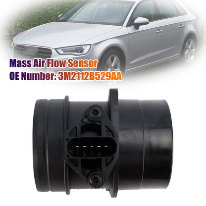Mass Air Flow Sensor 3M2112B529AA For Ford VW Golf Audi A3 A4 Leon Octavia TDI
