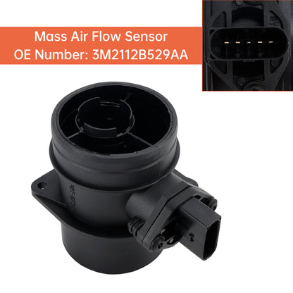 Mass Air Flow Sensor 3M2112B529AA For Ford VW Golf Audi A3 A4 Leon Octavia TDI