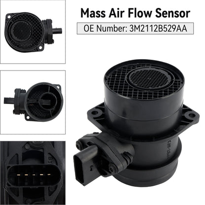 Mass Air Flow Sensor 3M2112B529AA For Ford VW Golf Audi A3 A4 Leon Octavia TDI
