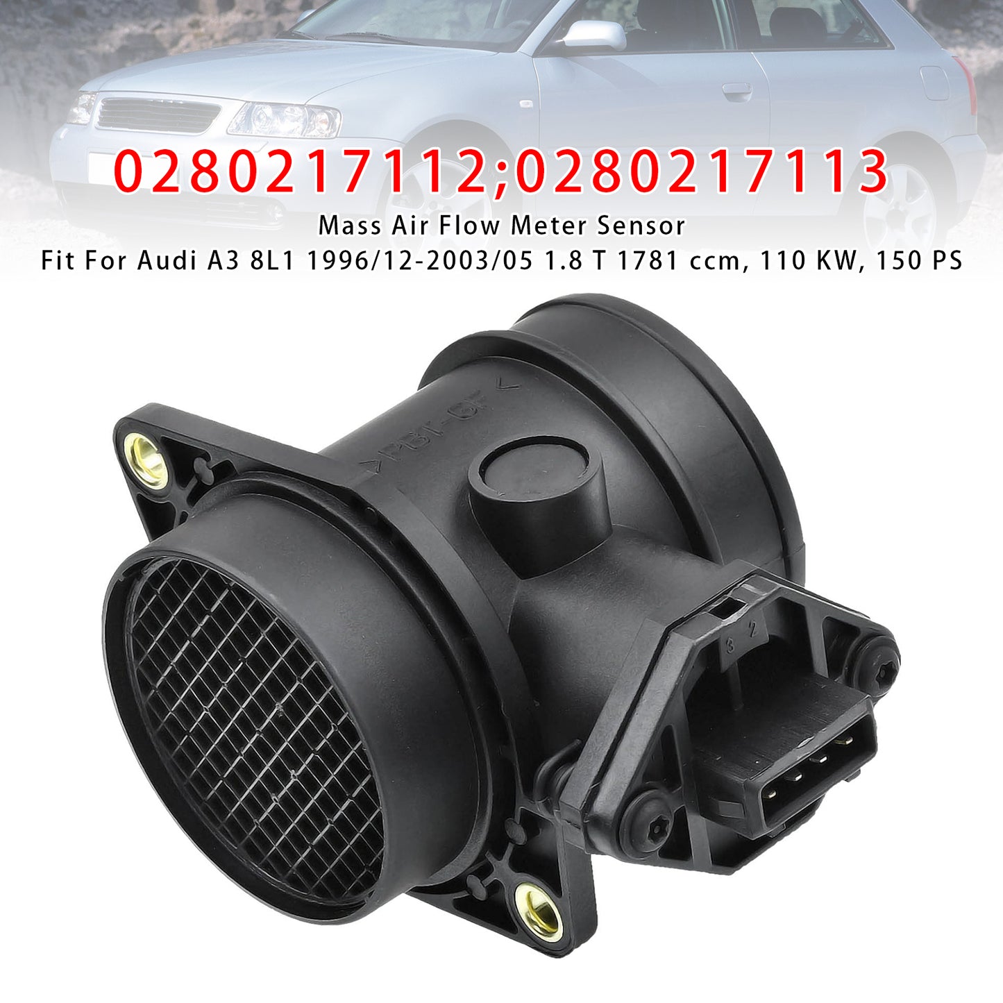 Audi A3 A4 VW Passat 1.8T 0280217112 Mass Air Flow Meter Sensor