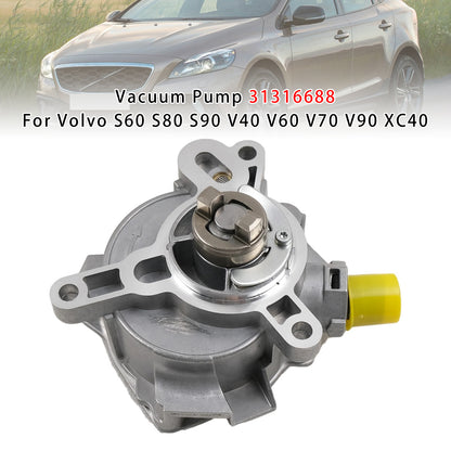 Vacuum Pump 31316688 For Volvo S60 S80 S90 V40 V60 V70 V90 XC40